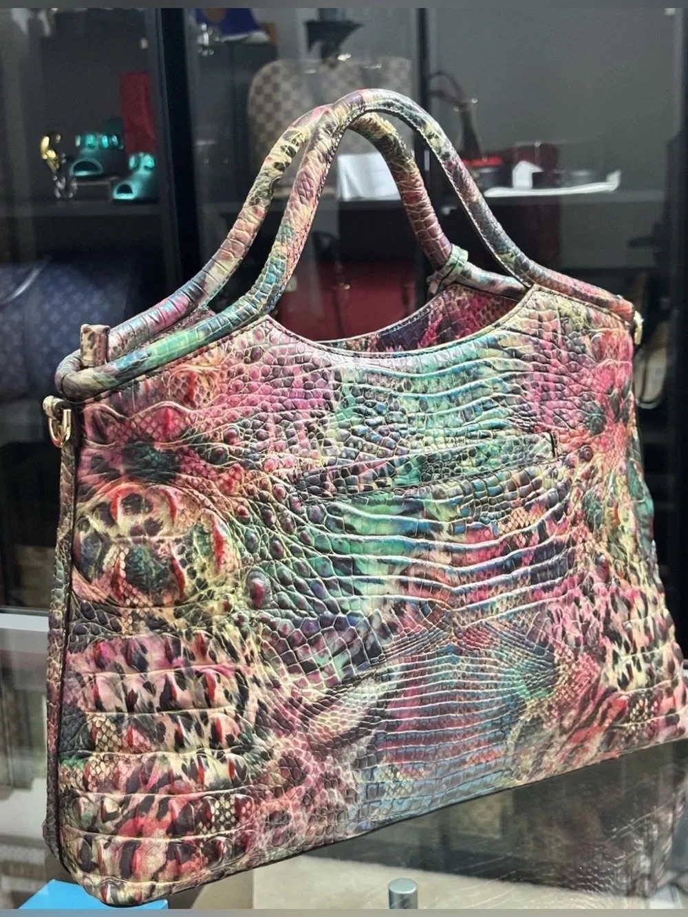 NWT Brahmin Large Elaine Shapeshifter Melbourne & Matching Wallet.